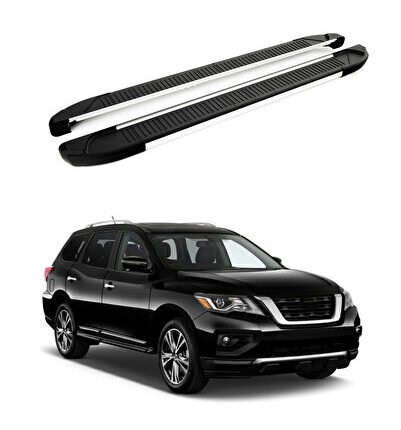 Nissan Uyumlu Pathfinder (R52) 2013-2020 Yan Basamak Another Gri