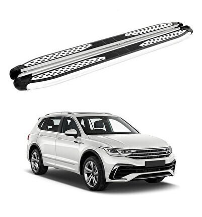 Volkswagen Tiguan Allspace (Ad/Bw) 2018-2023 Yan Basamak Plus Gri