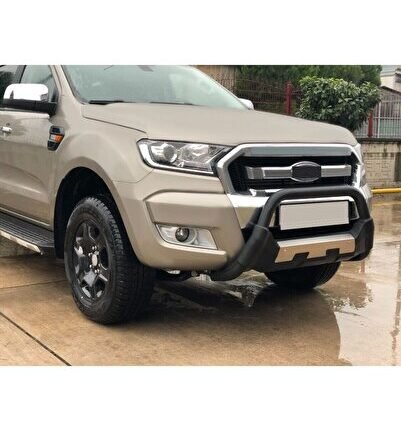 Volkswagen Amarok 2010+ Off Road Poliüretan Ön Koruma Ön Tampon Koruma Demiri Siyah Amazonplus AQM4