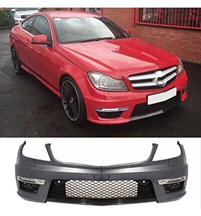 Mercedes W204 C63 Uyumlu Yedek Parça Ön Tampon (Makyajlı) (2012-2015)