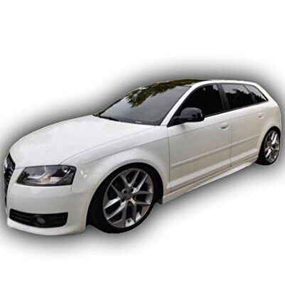 Audi A3 HB 2006 - 2012 Çift Kapı Marşpiyel Boyalı