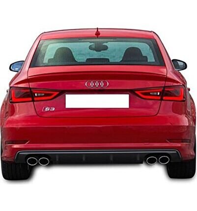 Audi A3 8V S line Sedan 2012 - 16 Uyumlu Yedek Parça S3 Difüzör Plastik Boyasız