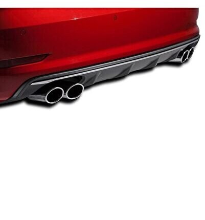 Audi A3 Standart Sedan 17 - 19 Uyumlu Yedek Parça S3 Difüzör (Sol Çıkış) Plastik Boyasız