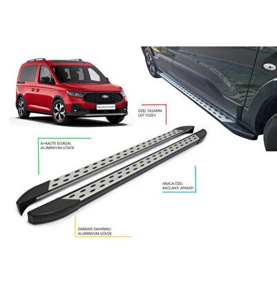 TOURNEO CONNECT KISA ŞASE NOKTALI YAN BASAMAK 2022 2023 2024 2025 2026 2027