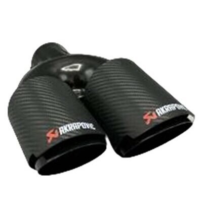 Üniversal Karbon Akrapovic Egzoz Ucu Açılı Çift Çıkış Sağ 90x110 020-031R