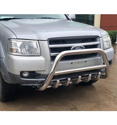 Ford Ranger Uyumlu Yedek Parça 2006+ Off Road Krom Karterli Ön Koruma Ön Tampon Koruma Demiri Infor