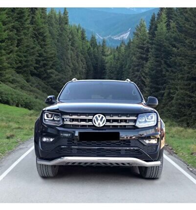 Ford Ranger Uyumlu Yedek Parça 2006+ Off Road Saclı Ön Koruma Ön Tampon Koruma Demiri Krom GloPlus