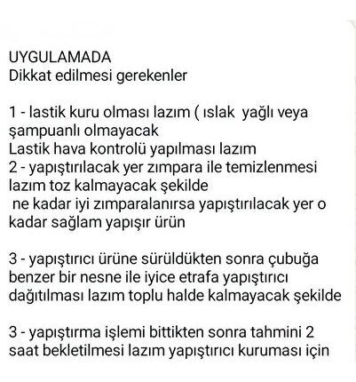 Motosiklet Ve Otomobil Lastik Yazısı Kabartma Sticker Yapıştırma 8 Adet Set Astsyn020