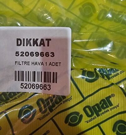 ORİJİNAL OPAR 52069663 HAVA FİLTRESİ
