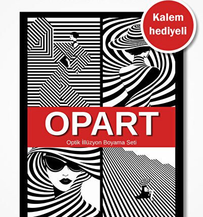 Opart-Optik illüzyon boyama seti