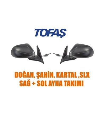 Tofaş Doğan Şahin Kartal Slx Sağ + Sol Dış Ayna Takımı Uyumlu