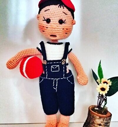 Aras Bebek Amigurumi Organik Oyuncak