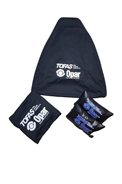 1_org_zoom-29175.jpg Opar Siyah Penye Servis Kılıfı Ve Siyah Deri Yastık - Görsel 1