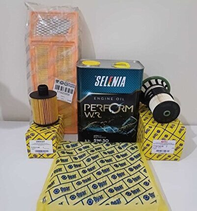 Selenia 5w30 3.2lt Motor Yağı Ve Fiat Egea 1.3 Dizel Euro-5 Bakım Seti Uyumlu