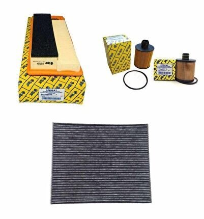 Fiat Punto Euro 5- 1.3 Jtd Filtre Bakım Seti Pipetli Kağıt Mazot Filtresi Krbn 3lü-otodeposuset4545f