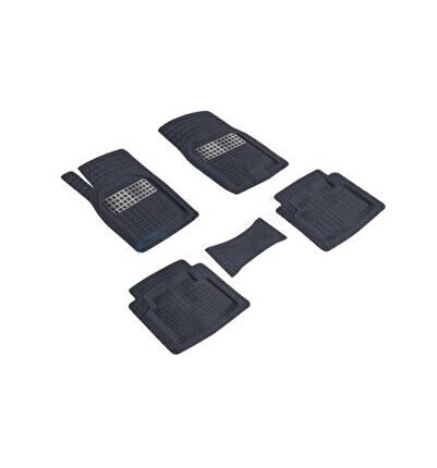 Hyundai I30 2007 2012 Kesilebilir Uyumlu Universal Paspas Derin Havuzlu Karbon Siyah