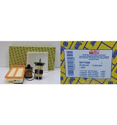 Yaz Bakım Setı Opar Fıltre Kıtı ( 77363657e 51920958e 71751114e 55702456e ) Fıat 1,3 Mjt G.punto-l