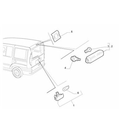 ARKA PLAKA LAMBASI DOBLO I-II-FIORINO-BIPPER-NEMO İKİ KAPI DUYLU AMPÜLLÜ