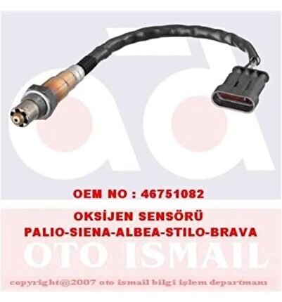 Oksıjen Sensörü Palıo Albea Lınea Doblo Bravo Iı Idea Punto / A1 A3 1.2 16v