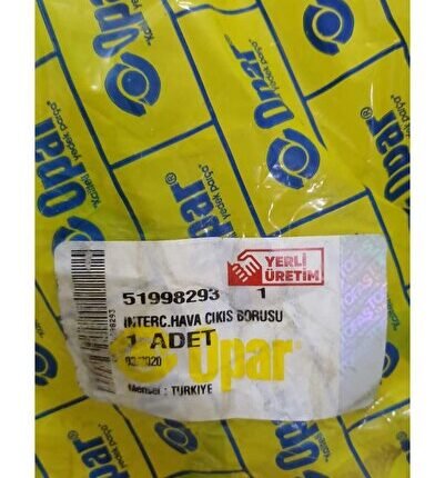 Fiat Fiorino 1.3D 2007 - 2015 İntercooler Hava Çıkış Borusu Komple 51998293