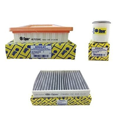 Fiat Egea 1.4 Benzinli Fire Filtre Seti (karbonlu Polen) 2015-2020 3'lü Set [benzinli Araçlar Için B