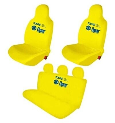 Tofaş Opar Sarı Araç Koltuk Servis Kılıfı Ön Ve Arka 4 Parça Takım, Otomobil Penye Kılıf