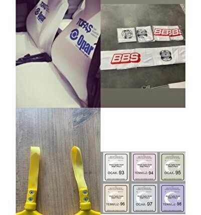 Tofaş Opar Beyaz Kılıf - Bbs Torpido Havlusu - Sarı Elçek Tutamaç - Vergi Pulu