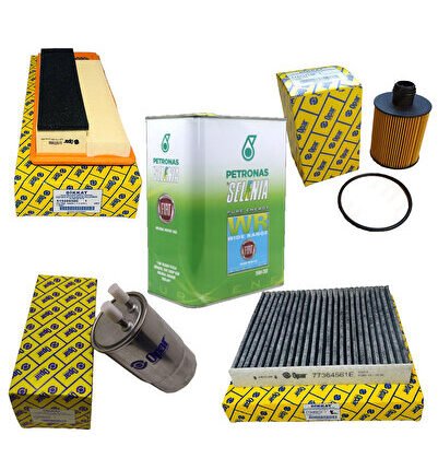 Fiat Linea - Fiorino Euro 5 1.3 Multijet 16v Filtre Bakım Seti (karbonlu Polen)