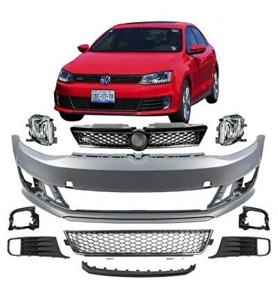 vw jetta 2011-2014 uyumlu plastik tayvan gli ön tampon seti