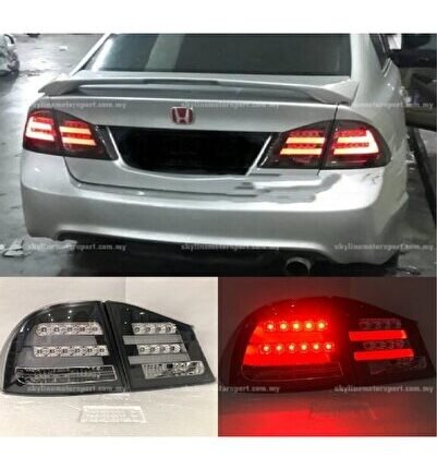 HONDA CİVİC 2006-2012 FD6 BMW DİZAYN FÜME LEDLİ ARKA STOP LAMBASI