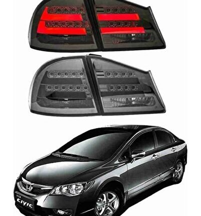 honda civic fd6 (2006-2012) uyumlu füme led stop lambası