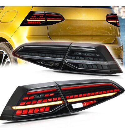 VW GOLF 7.5 2017-2020 FÜME SMOKE LEDLİ ARKA STOP LAMBASI