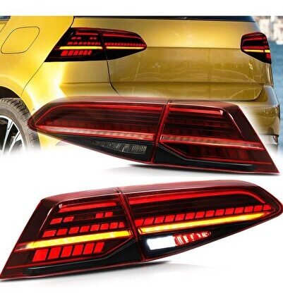 VW GOLF 7 2013-2016 HIGHLINE KIRMIZI LEDLİ ARKA STOP LAMBASI
