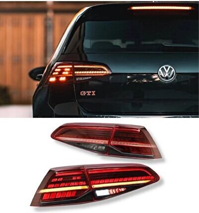 volkswagen golf 7 kırmızı 7.5 dizayn stop