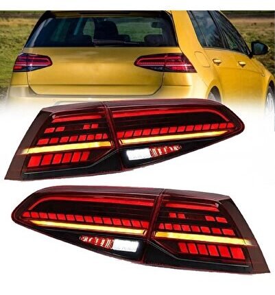 VW GOLF 7.5 2018-2019 HIGHLINE KIRMIZI LEDLİ ARKA STOP