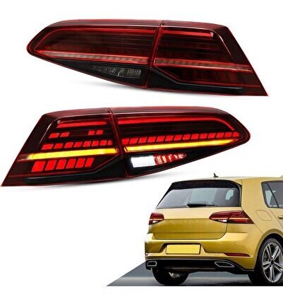 VW GOLF 7.5 2017-2020 KIRMIZI LEDLİ ARKA STOP