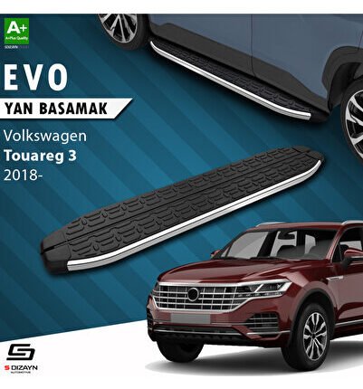 S-Dizayn VW Touareg 3 Evo Krom Yan Basamak 193 Cm 2018 Üzeri A+ Kalite