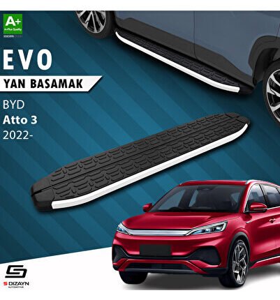 S-Dizayn BYD Atto 3 Evo Aluminyum Yan Basamak 193 Cm 2022 Üzeri