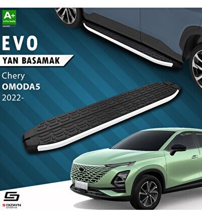 S-Dizayn Chery Omoda5 Evo Aluminyum Yan Basamak 183 Cm 2022 Üzeri A+ Kalite
