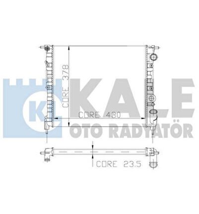 OTO Radyatör 0507072AL Su Radyatörü R19 1.4 Karbüratörlü C2L C2J CLIO I 1.7 1.8