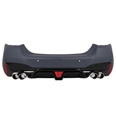 BMW F10 / F10 LCI - G30 LCI M5 UYUMLU MAKYAJLAMA ARKA TAMPON + DİFÜZÖR + EGZOZ UCU