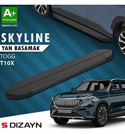 S-Dizayn TOGG T10X Skyline Siyah Yan Basamak 203 Cm 2023 Üzeri A+ Kalite