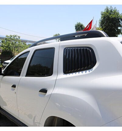 Dacia Duster Kelebek Cam Kaplama Vizör Plastik 2 Parça 2018-2024 Yıl Aralığı Uyumlu