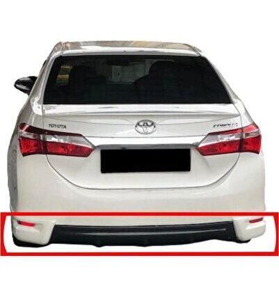 Toyota Corolla Arka Flap + Orta Difüzör (Plastik)(Boyasız)