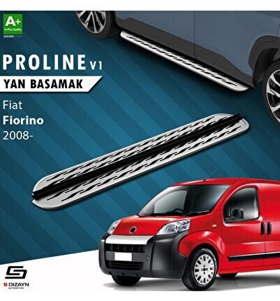 S-Dizayn Fiat Fiorino OEM Still Pro V2 Aluminyum Yan Basamak 173 Cm 2008 Üzeri