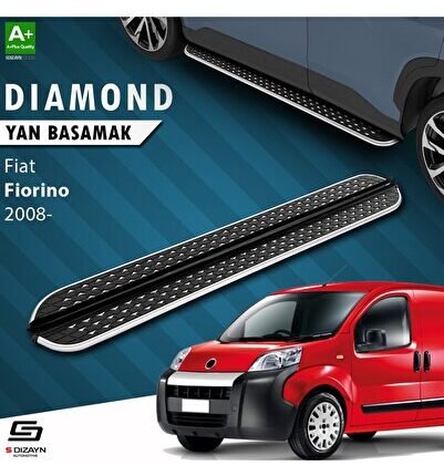 S-Dizayn Fiat Fiorino Diamond Krom Yan Basamak 173 Cm 2008 Üzeri