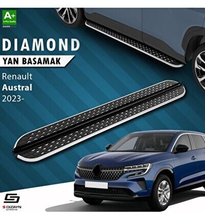 S-Dizayn Renault Austral Diamond Krom Yan Basamak 183 Cm 2023 Üzeri