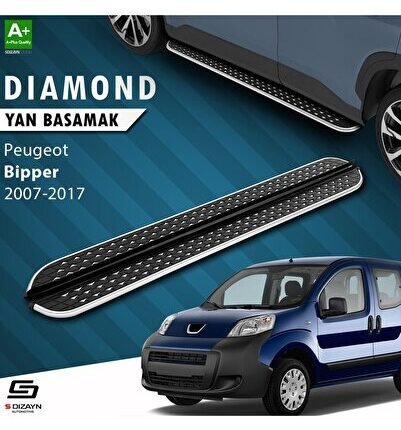 S-Dizayn Peugeot Bipper Diamond Krom Yan Basamak 173 Cm 2007-2017