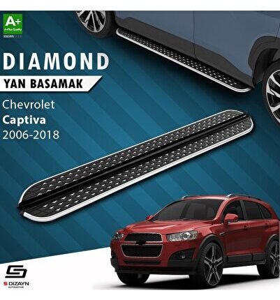 S-Dizayn Chevrolet Captiva Diamond Krom Yan Basamak 183 Cm 2006-2018