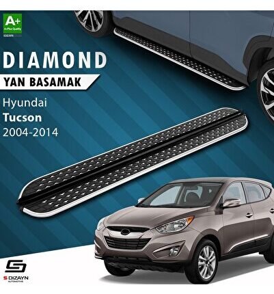 S-Dizayn Hyundai Tucson 2 Diamond Krom Yan Basamak 173 Cm 2004-2014